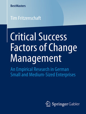 cover image of Critical Success Factors of Change Management